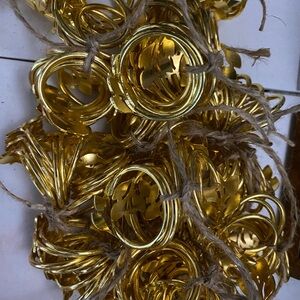 Gold Napkin Metal Rings